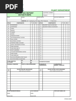 Inspection Report (Water Pumps)