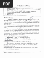 Hardness in Water Notes