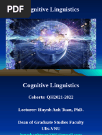 Week 1 Cognitive Linguistic Course Introduction QH2020 2021