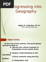 Progressing To Geography