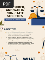 Law, Order, and War in Non-State Societies (Lebores, M.)