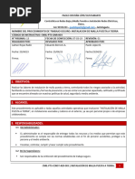 Cnrl-Pts-Const-Aer-003 Instalación de Malla Puesta A Tierra