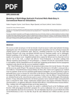 SPE-200609-MS Modelling of Multi-Stage Hydraulic Fractured Wells Made Easy in Conventional Reservoir Simulations