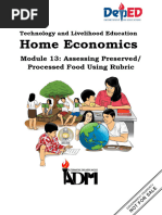 HE6 - q1 - Mod13 - Assessing Preserved Processed Food Using Rubric