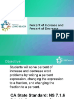 Percent of Increase and Percent of Decrease