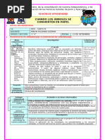 Comunicación - 2 A - Sesion Vi - Cuando Los Arboles Se Convierten en Papel