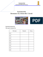 TP02 Resonance in A Series RLC Circuit