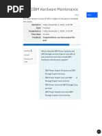 Quiz (IBM Hardware Maintenance L2) - Attempt Review