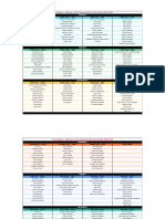 Training Schedule - NSW Group 1