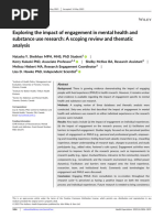 Exploring The Impact of Engagement in Mental Health and