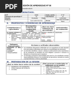 Sesión de Aprendizaje Abril 06