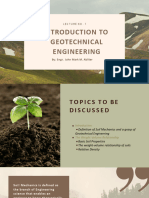 Lecture 1 - Introduction To Geotechnical Engineering