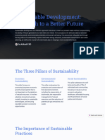 Sustainable Development The Path To A Better Future