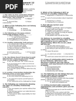 Personal Development 12 Quarter 2 - Summative Test 1