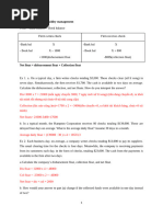 Exercises of Cash Liquidity Management