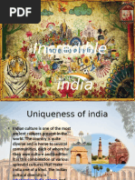 Power Point Presentation On Incredible India