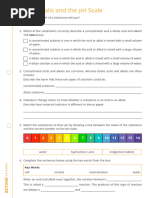 Acids, Alkalis and The PH Scale Worksheet Support