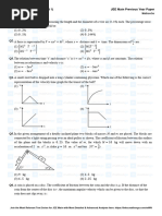 JEE Main 2024 (31 Jan Shift 1) Previous Year Paper With Answer Keys - MathonGo