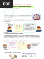 29-10-24 FICHA de MATEMATICA - DIVIDIMOS NÚMEROS DECIMALES