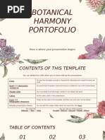 Botanical Harmony Portfolio by Slidesgo