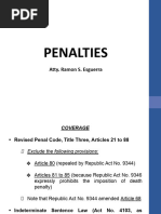 Criminal Law Penalties Update Atty. Esguerra