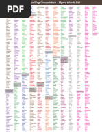 Flyers Words List