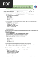 Examen 5° Sec.