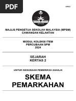 Trial Skema K2 Sejarah SPM 2024 - Kelantan