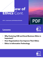 1.2 Why Fostering CSR Good Business Ethics Is Important Ethics in IT