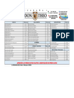 Lista de Precios Solano - Fiambres - Mayorista