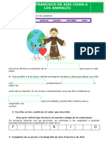 D2 A2 Ficha Rel. San Francisco de Asis Cuida A Los Animales