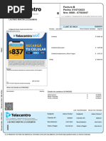 Factura B Fecha: 01/07/2023 Nro: 0088 07503047: Lautaro Martin Leguizamon