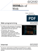 Fundamentals of Web