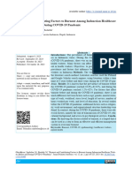 Burnout and Contributing Factors To Burnout Among Indonesian Healthcare Workers Before and During COVID-19 Pandemic