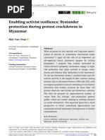 Asian Politics and Policy - 2023 - Tran - Enabling Activist Resilience Bystander Protection During Protest Crackdowns in