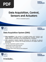 Module 5 - Data Acquisition, Control, Sensors and Actuators