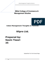 Indian Management Thoughts & Practices