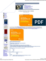 K-Means Clustering Tutorial - Matlab Code