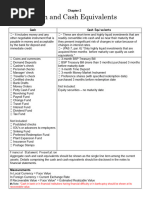 Cash and Cash Equivalents Notes