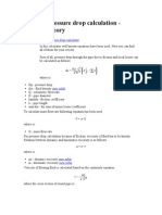 Pressure Drop Calculation