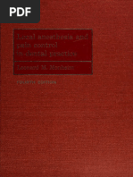 Local Anesthesia and Pain Contr - Monheim, Leonard M