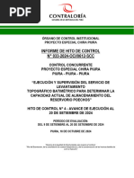 Cuarto Informe de Contraloría Al Servicio de Batimetría Del Reservorio de Poechos