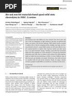 Intl J of Energy Research - 2021 - Mahalingam - Bio and Non Bio Materials Based Quasi Solid State Electrolytes in DSSC A