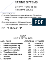 Operating Sytems: B.Tech Ii Yr (Term 08-09) Unit 2 PPT Slides Text Books