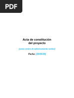 Acta Constitutiva Proyecto 2024