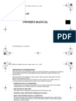 CRF110F OEM Maintenance Manual