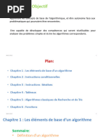 Algorithmique Chapitre 1 Info