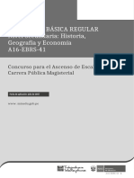 Educación Básica Regular Nivel Secundaria: Historia, Geografía y Economía A16-EBRS-41