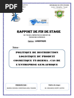 Rapport de Stage Logistique