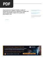 Improvement of Reagent Flotation 